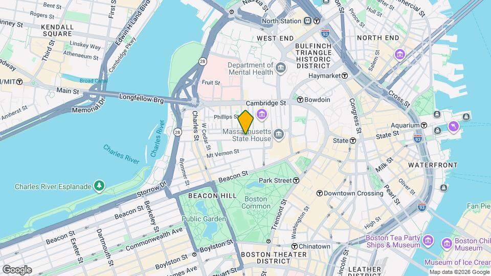 39 Pinckney St Map and Location Details