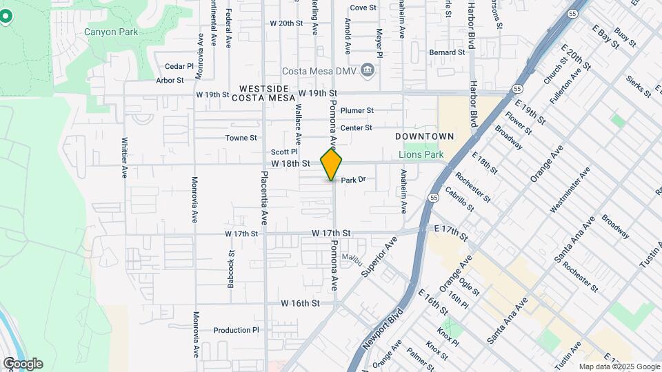 1761 Pomona Ave Map and Location Details