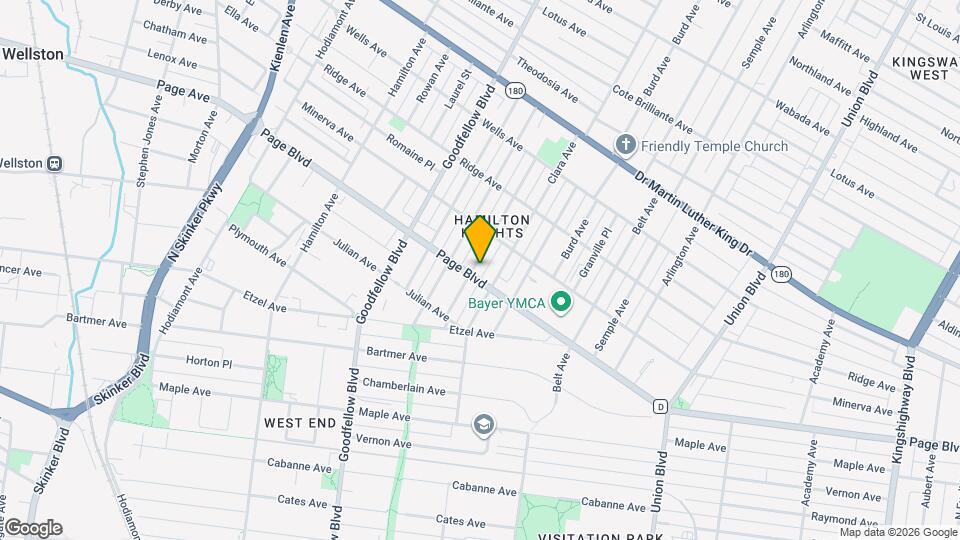 1312 Temple Pl, Unit 2nd floor Mapa y Detalles de la Ubicación