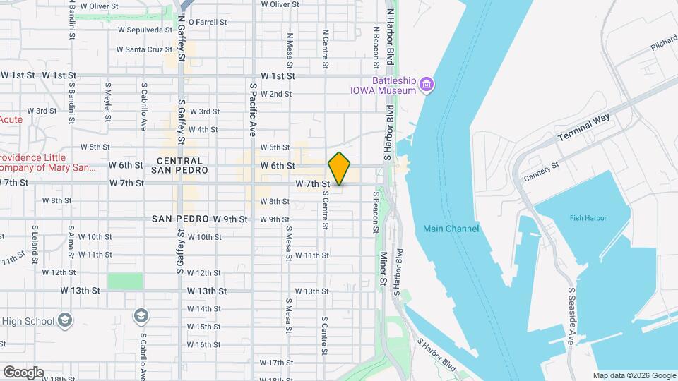 255 W 7th St Map and Location Details