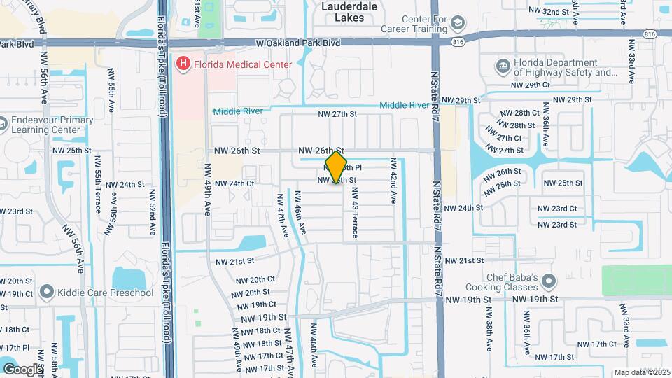 4411 NW 24th St Map and Location Details