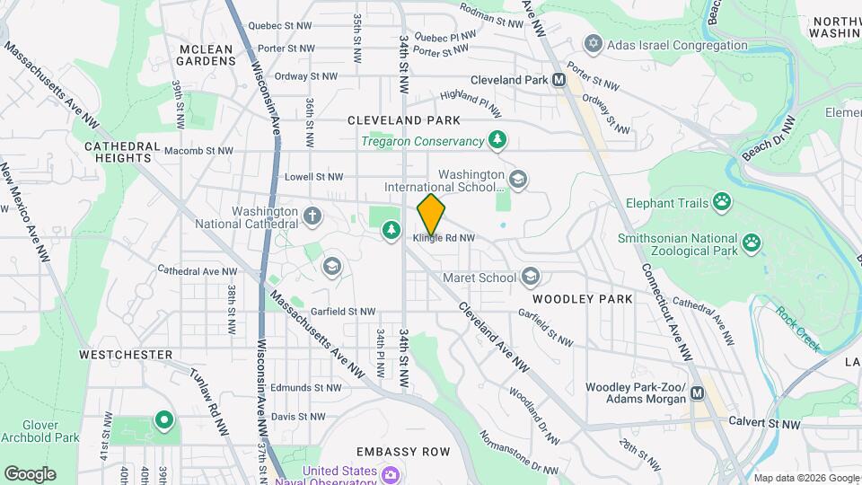 3222 Klingle Rd NW Map and Location Details