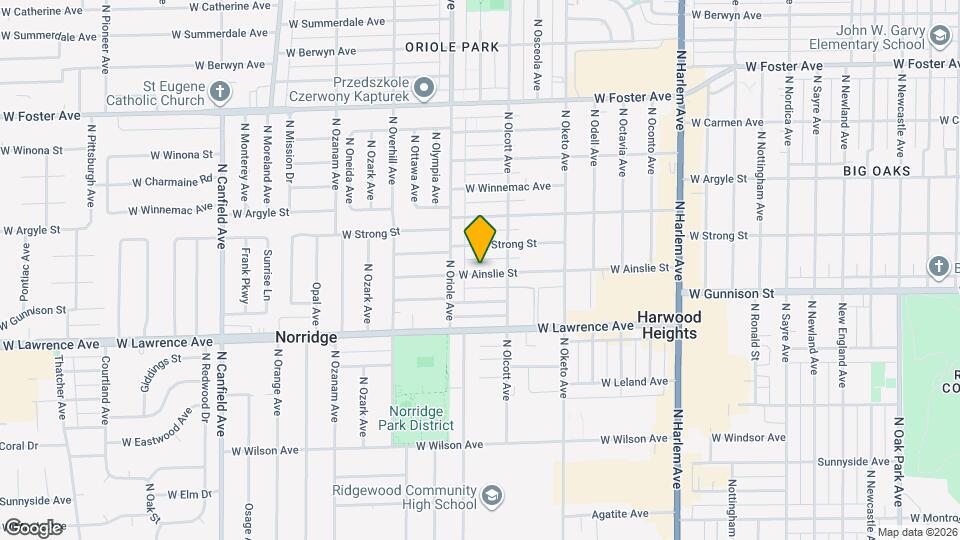 7532 W Ainslie St Map and Location Details