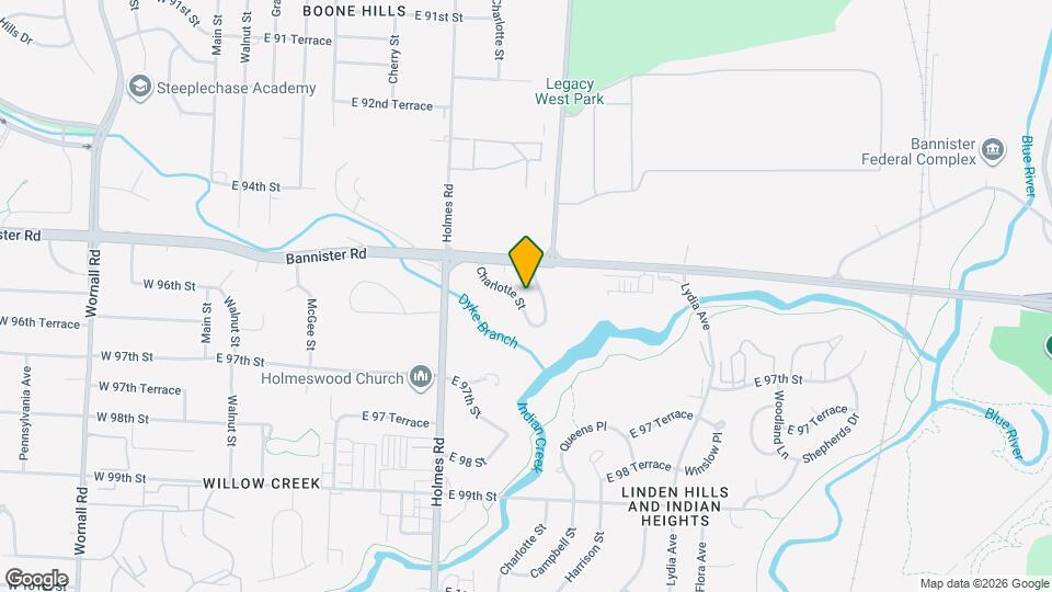 9535 Charlotte St Map and Location Details