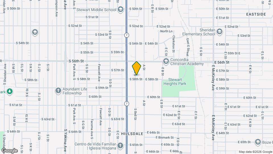 121 S 58th St Map and Location Details