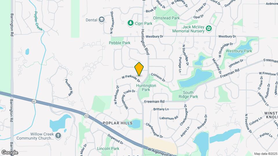 1720 W Parkside Dr Map and Location Details