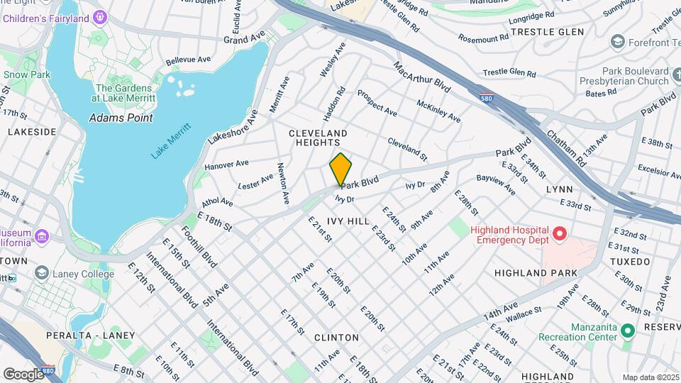 2282 Park Blvd Mapa y Detalles de la Ubicación