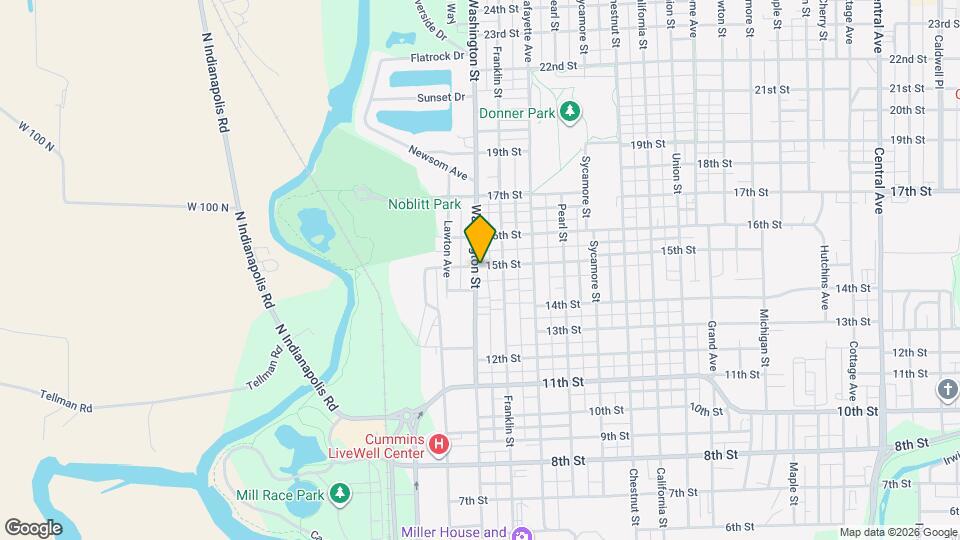 1453 Washington St Map and Location Details