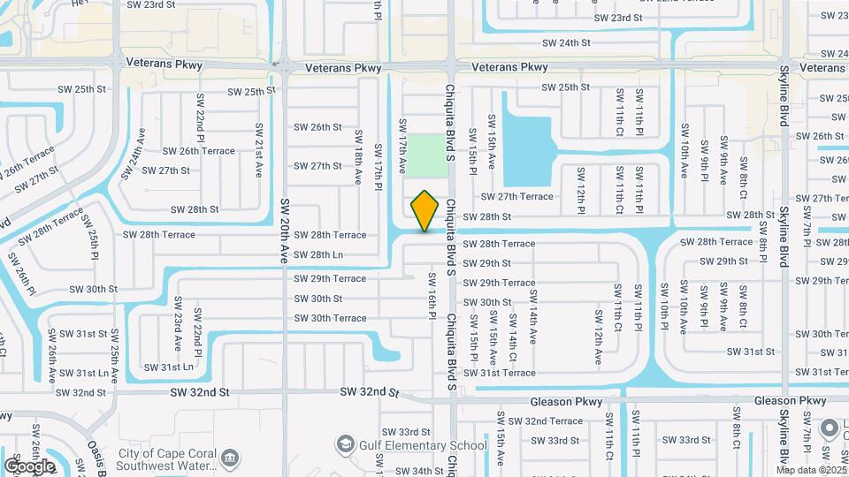 1617 SW 28th Terrace Map and Location Details