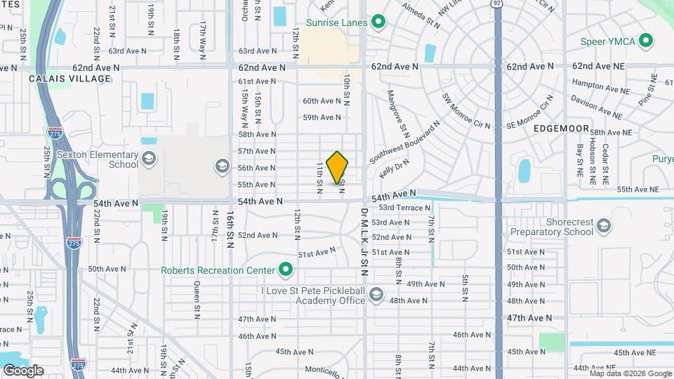 1012 55th Ave N Map and Location Details