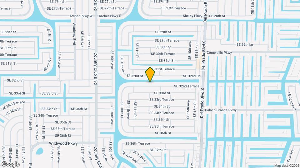 1201 SE 32nd Terrace Map and Location Details