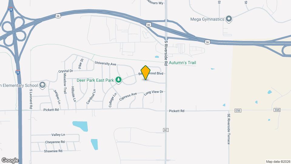 5508 E Valley View Dr, Unit A Map and Location Details