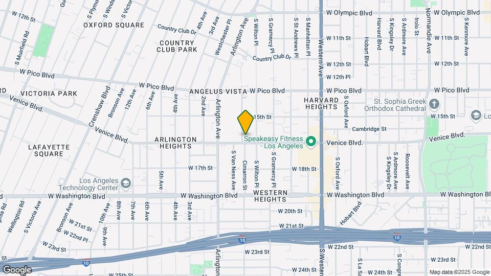 1550 S Van Ness Ave Map and Location Details