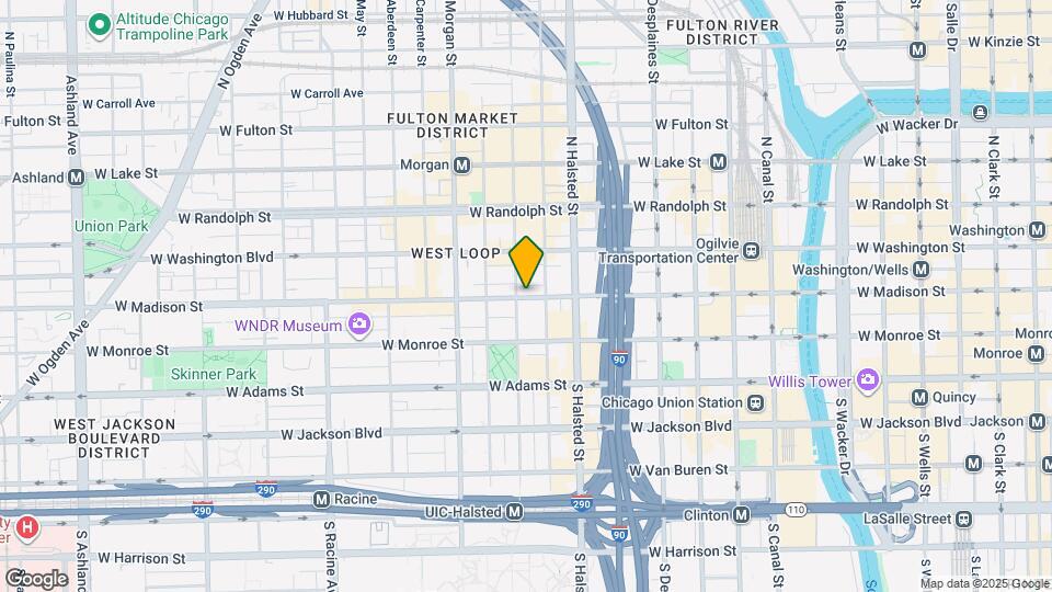 866 W Madison St Map and Location Details