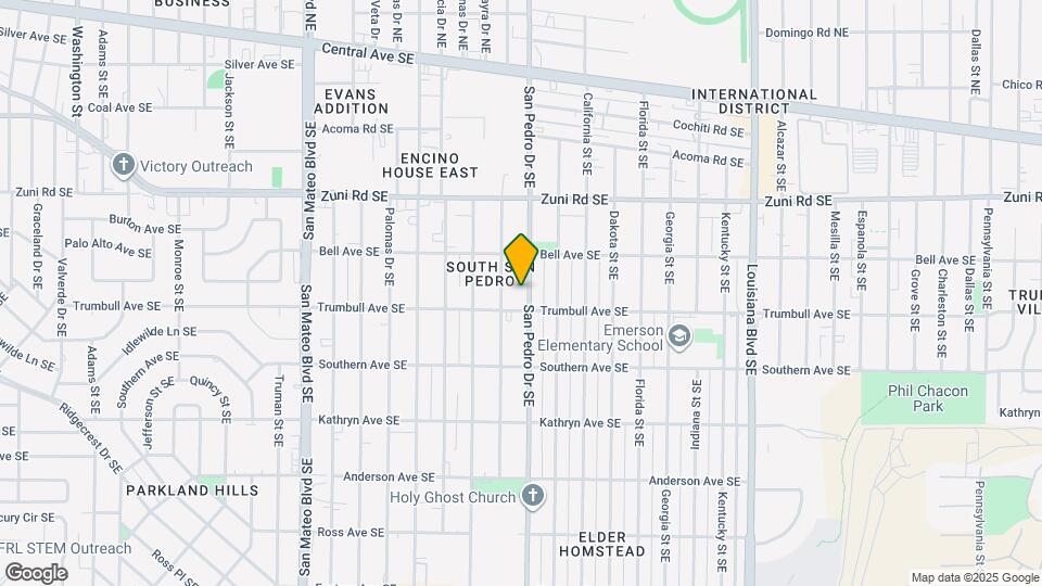 633 San Pedro Dr SE, Unit C Map and Location Details