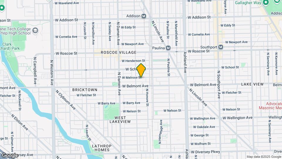1831 W Melrose St Map and Location Details