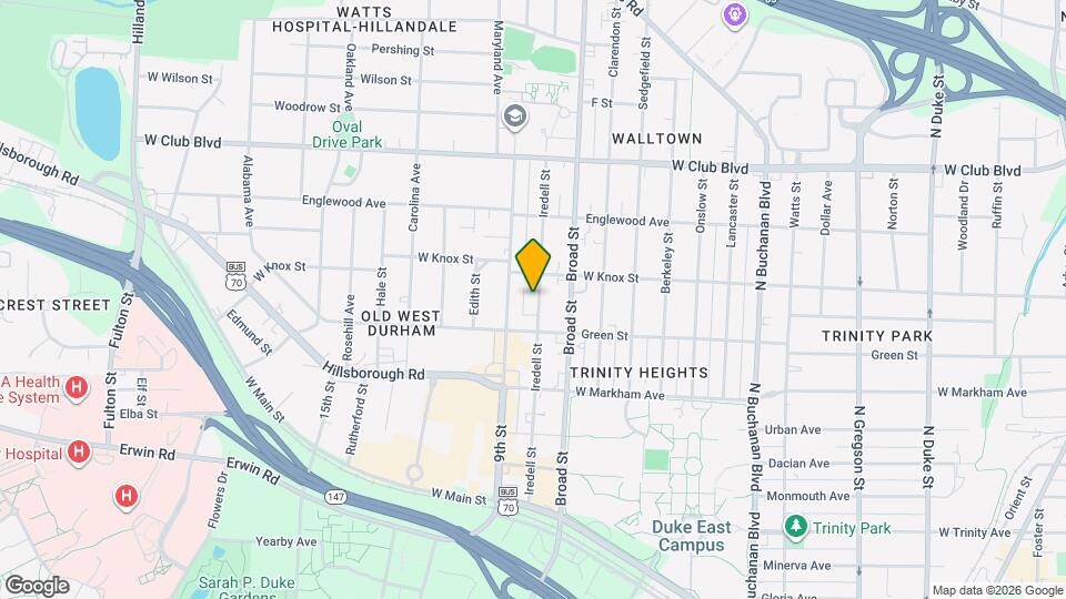 913c Iredell St Map and Location Details