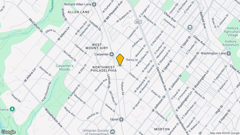 6738 Emlen St Map and Location Details