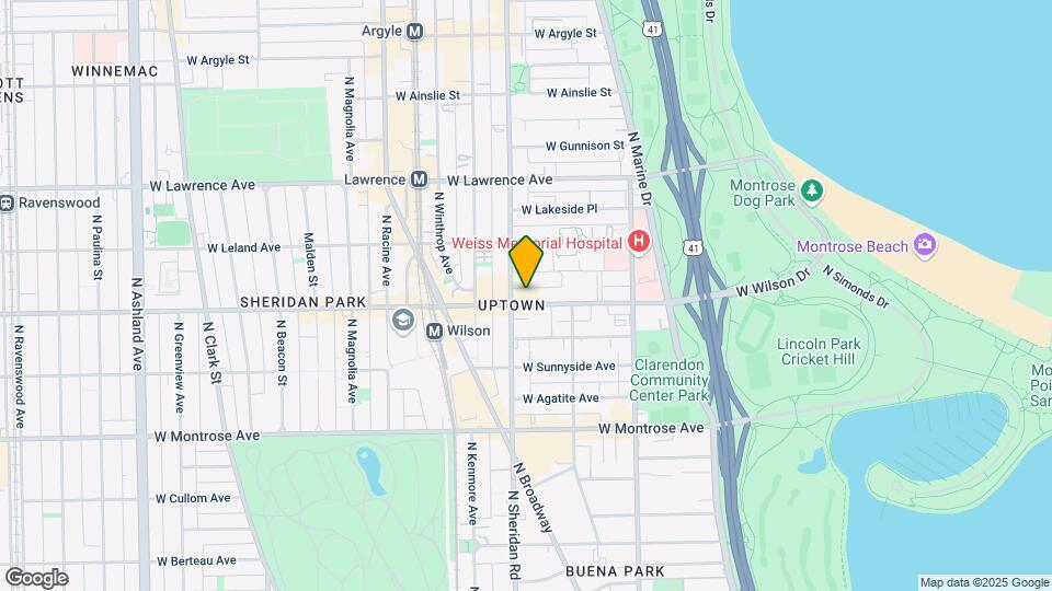 4607 N Sheridan Rd Map and Location Details