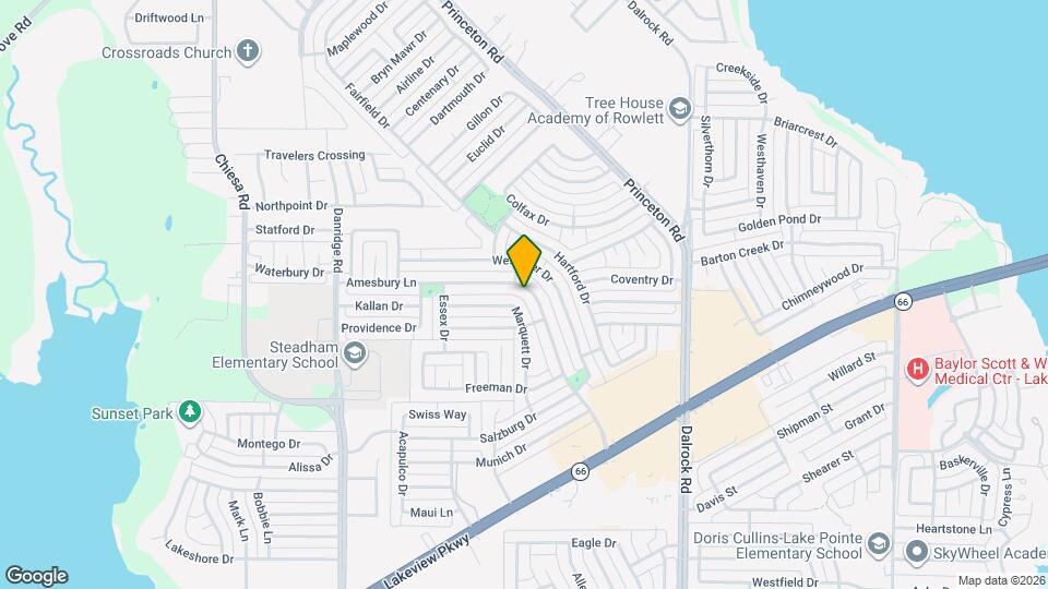 6801 Amesbury Ln Map and Location Details