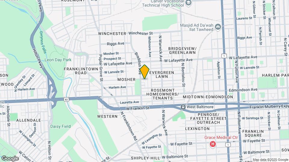 2554 Harlem Ave Map and Location Details