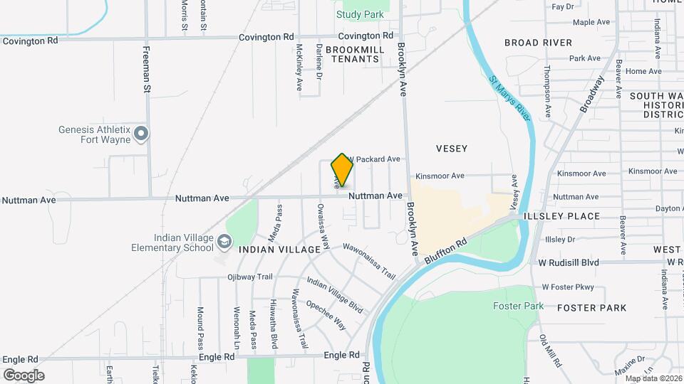 2220 Nuttman Ave Mapa y Detalles de la Ubicación
