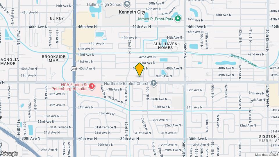 6119 38th Ave N, Unit Apt 4 Map and Location Details