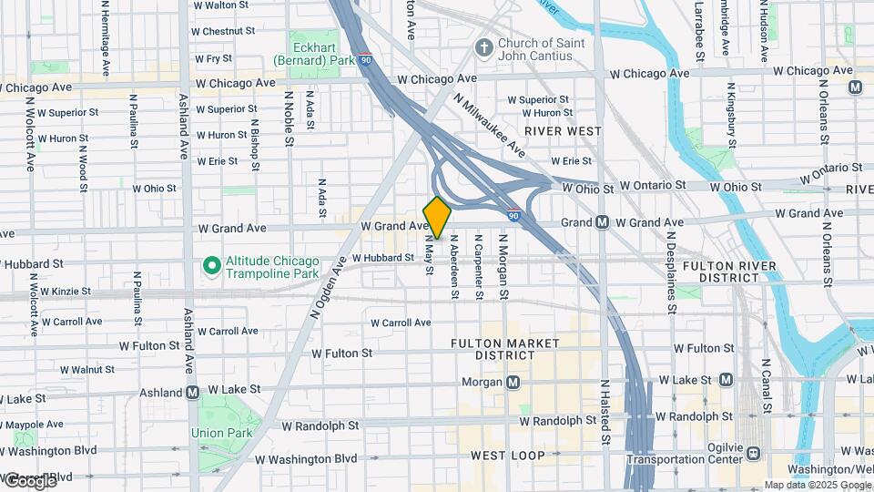 1116 W Hubbard St, Unit West Loop Map and Location Details