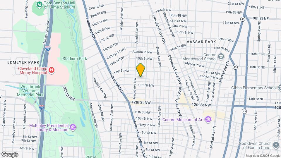 1122-1124 Hoover Pl NW Map and Location Details