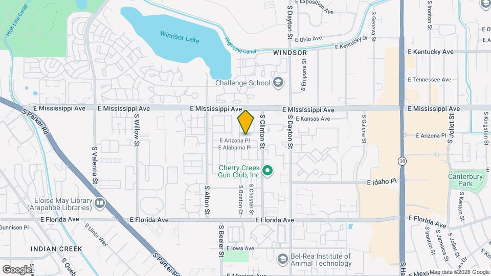 9375 E Arizona Pl Mapa y Detalles de la Ubicación