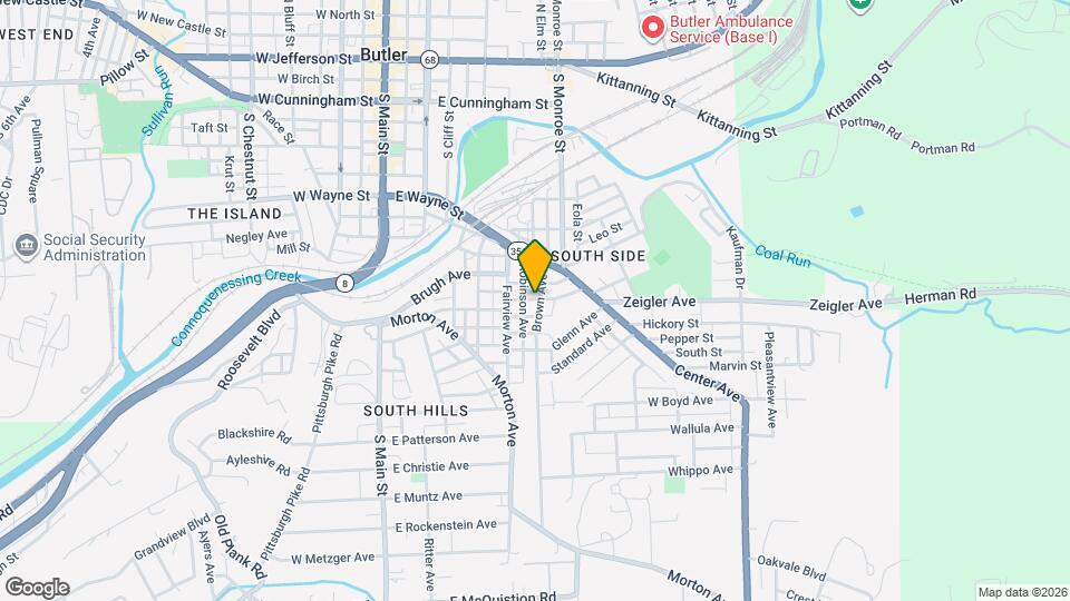 214 Brown Ave Mapa y Detalles de la Ubicación