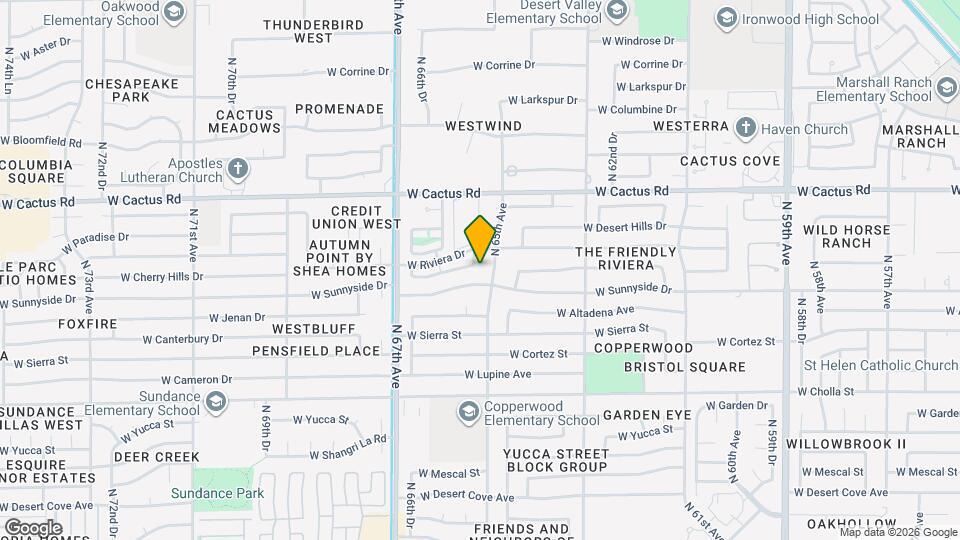 11815 N 65th Dr Map and Location Details