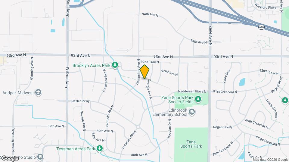 6609 91st Trail N Map and Location Details