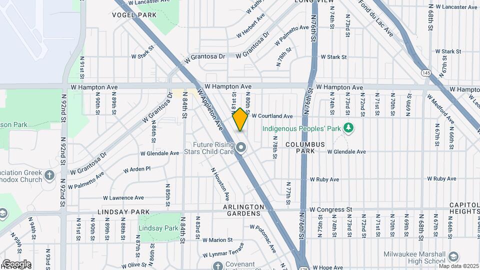 8029 W Beckett Ave, Unit Upper duplex Map and Location Details