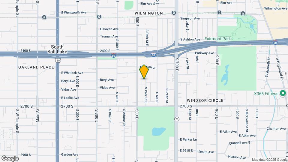 2544 S Park St, Unit Lower Map and Location Details
