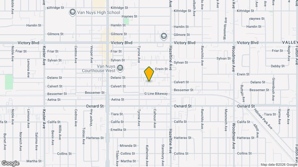 14223 Calvert St, Unit 4 Map and Location Details