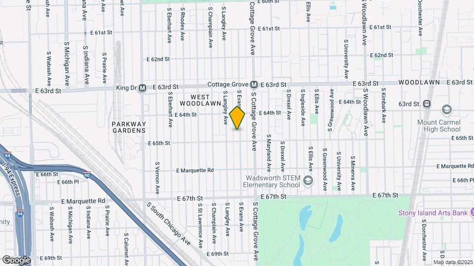 6442 S Evans Ave Mapa y Detalles de la Ubicación