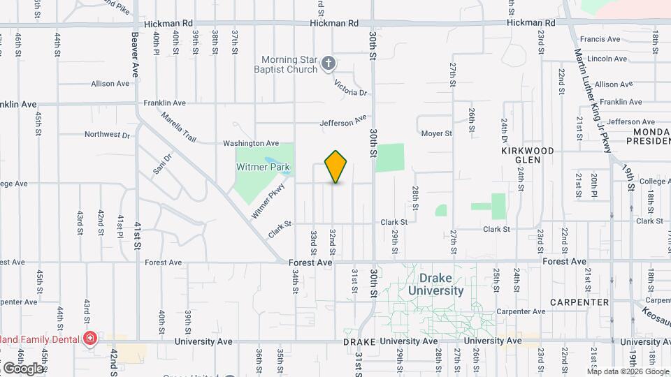 1545 32nd St Map and Location Details