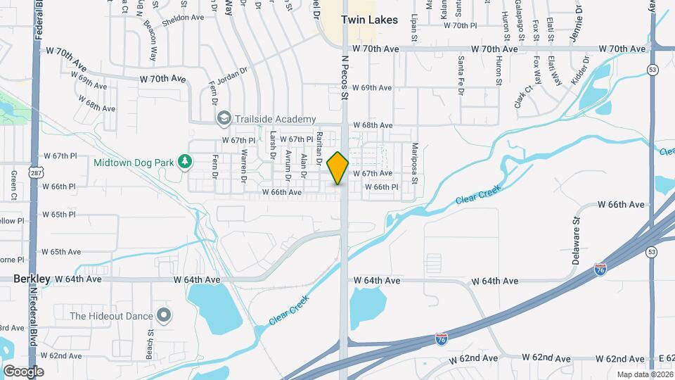 6639 N Pecos St Map and Location Details