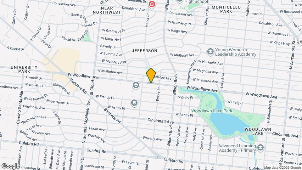 2530 W Woodlawn Ave Map and Location Details