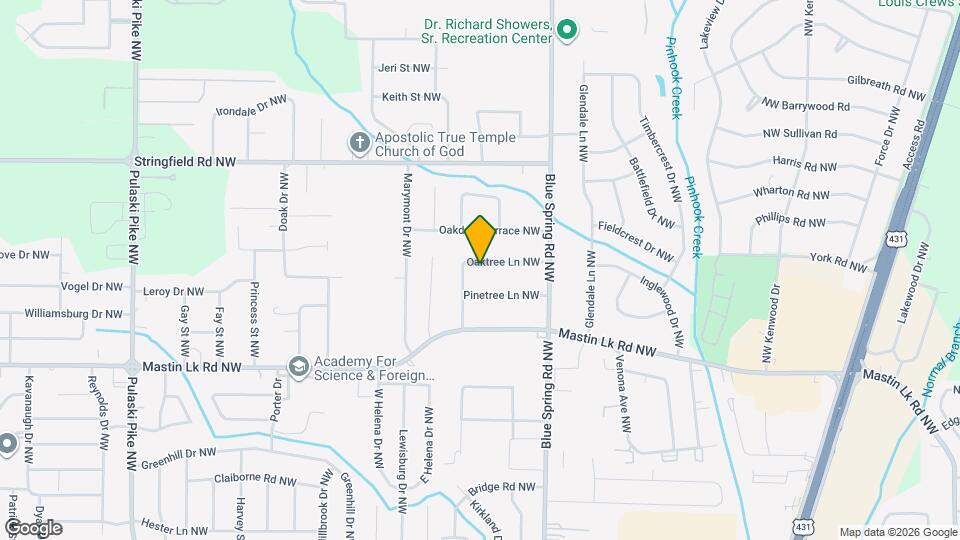 2719 Oaktree Ln NW Map and Location Details