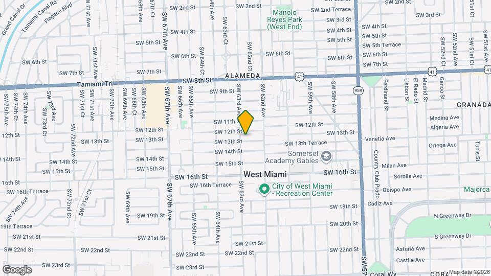6277 SW 13th St Map and Location Details