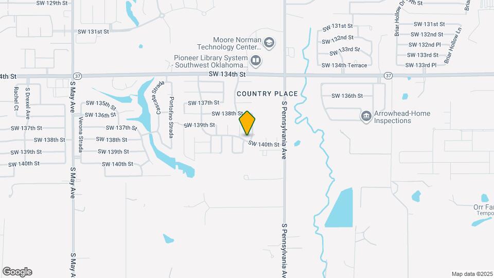 14017 Land Run Rd Map and Location Details