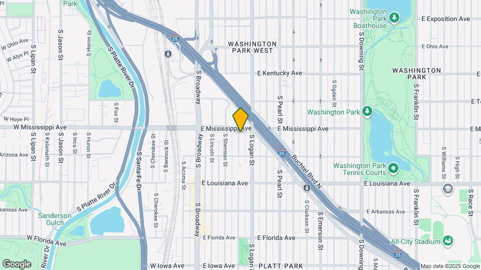 1112 S Grant St Map and Location Details