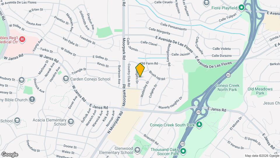 721 Wellesley Ct Map and Location Details