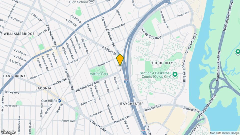 3121 New England Thruway Map and Location Details