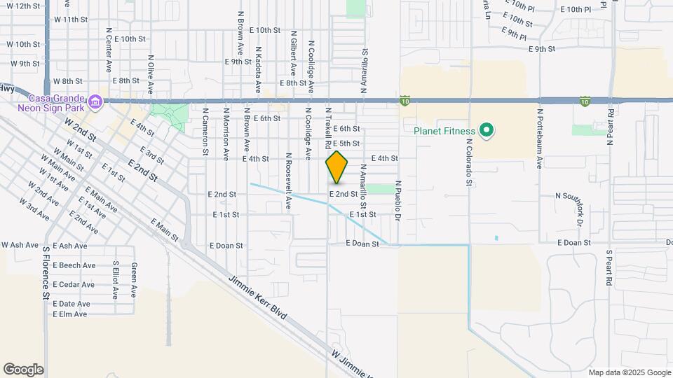 1106 E 2nd St Map and Location Details