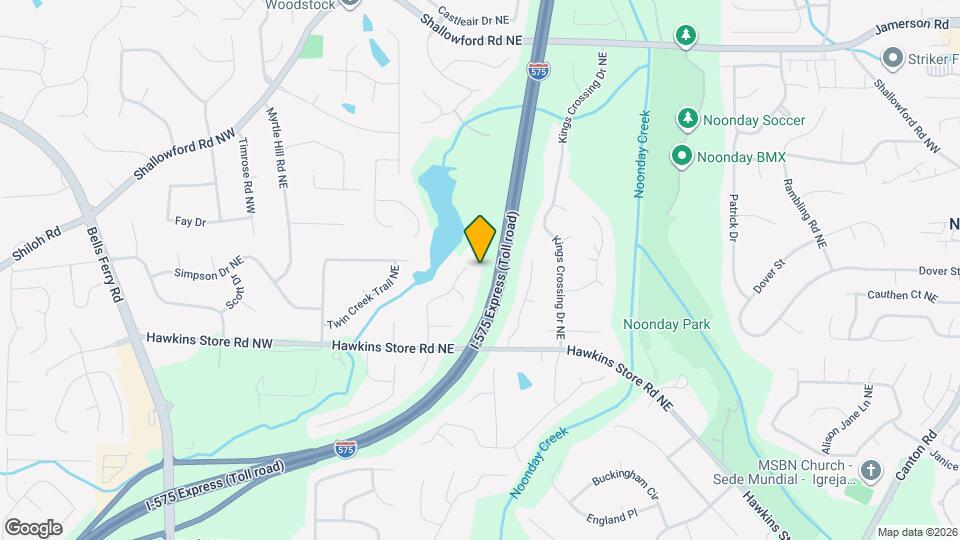 4372 Lakeside Hills Way NE Map and Location Details