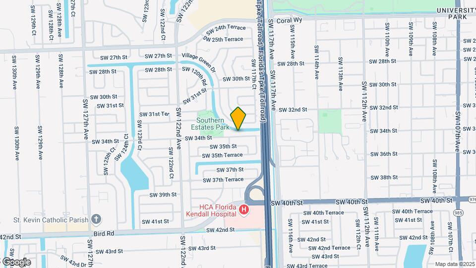 11833 SW 34th St Map and Location Details