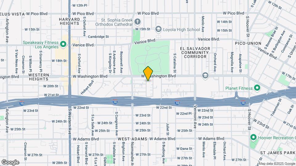 1928 S Mariposa Ave Mapa y Detalles de la Ubicación